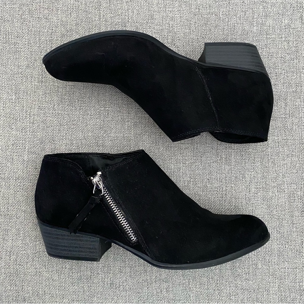Esprit Troy Black Suede Ankle Booties✨
